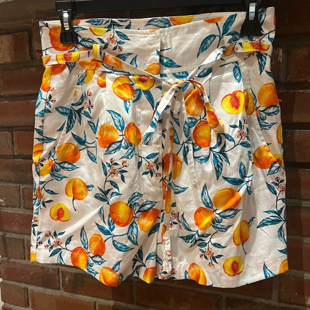 Amanda Uprichard Peach Silk Shorts!